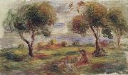 Pierre Renoir Landscape with Figures at Cagnes china oil painting artist